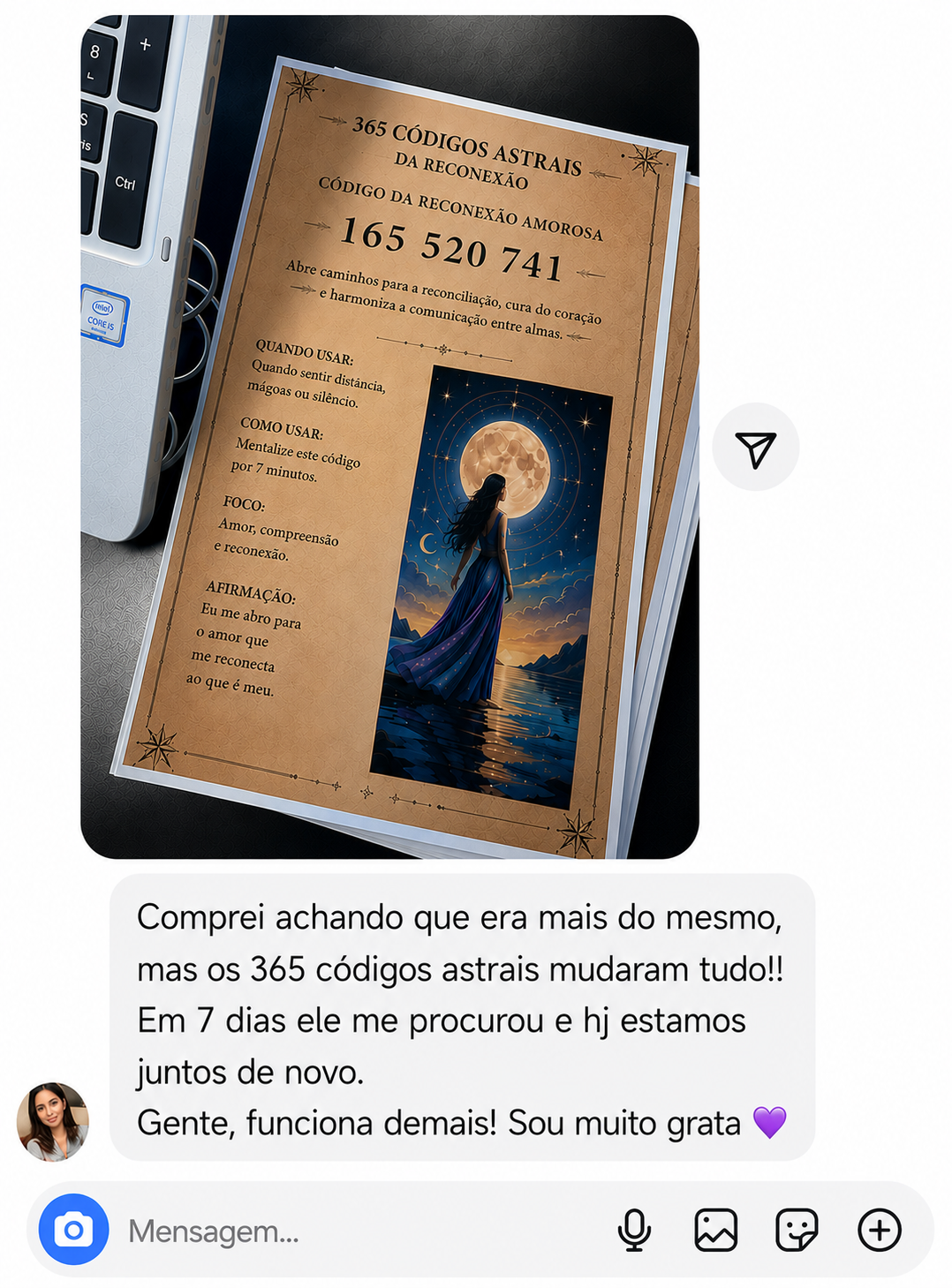 Depoimento sobre os 365 códigos astrais